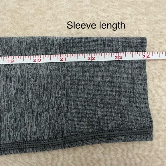 Lululemon Women's Athletica Swiftly Tech Gray Long Sleeve Top Size 8 - Picture 5 of 9